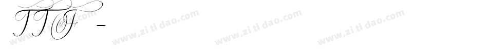 豪龍TTF教育漢字字体转换