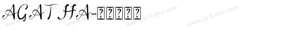 AGATHA字体转换