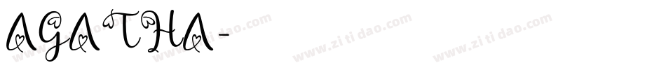 AGATHA字体转换