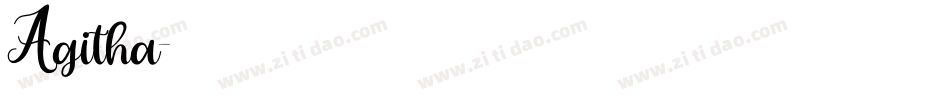 Agitha字体转换