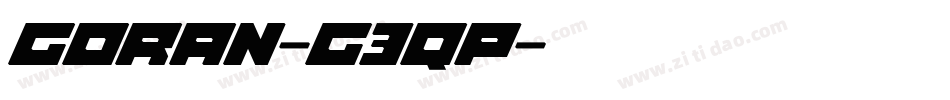 Goran-g3qP字体转换