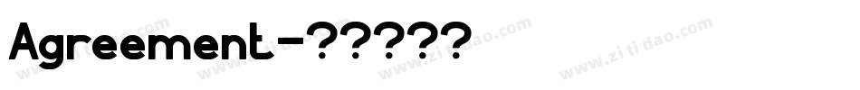 Agreement字体转换