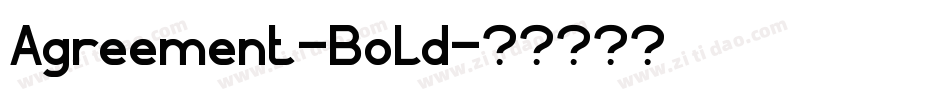 Agreement-Bold字体转换