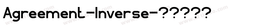 Agreement-Inverse字体转换