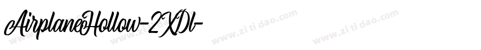 AirplaneHollow-2XDl字体转换