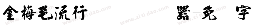 金梅毛流行国际码转换器字体转换