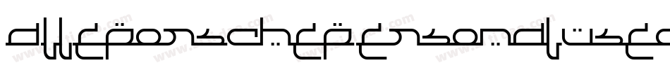AlLeporschePersonaluseonly-OVZ24字体转换