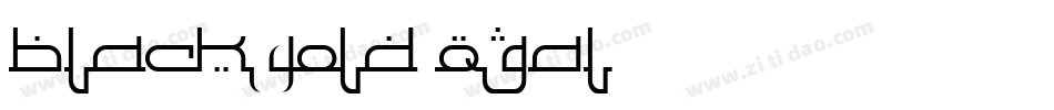 Blackgold-qGAl字体转换