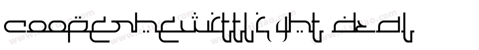 CooperhewittLight-dZAl字体转换