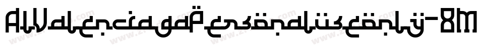 AlValenciagaPersonaluseonly-8MOXD字体转换