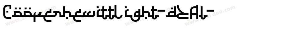CooperhewittLight-dZAl字体转换