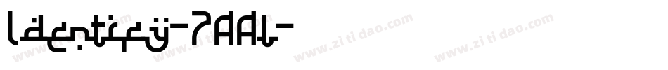 Identify-7AAl字体转换