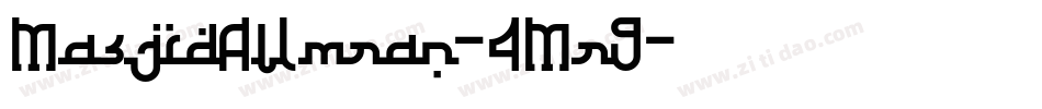 MasjidAlImran-4Mr9字体转换