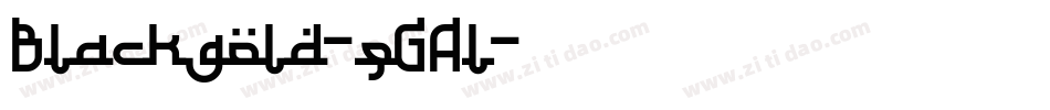 Blackgold-qGAl字体转换