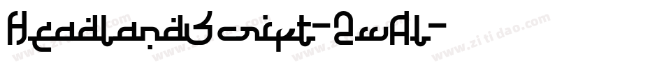 HeadlandScript-2wAl字体转换