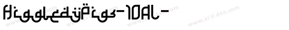 HiggledyPigs-10AL字体转换