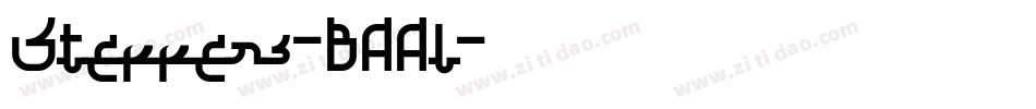 Steppers-BAAl字体转换