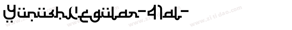YunushRegular-41al字体转换