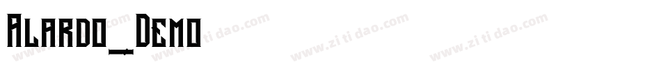 Alardo_Demo字体转换