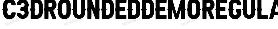 C3dRoundedDemoRegular-rVoO字体转换