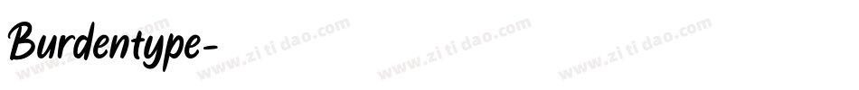 Burdentype字体转换