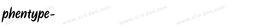 phentype字体转换