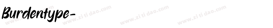 Burdentype字体转换