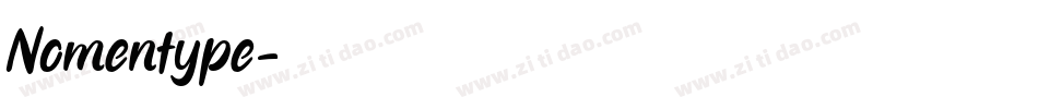 Nomentype字体转换