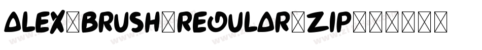 Alex-Brush-Regular.zip字体转换