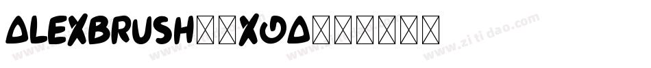 AlexBrush-7XGA字体转换