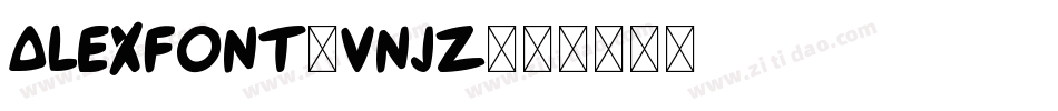 Alexfont-VnjZ字体转换