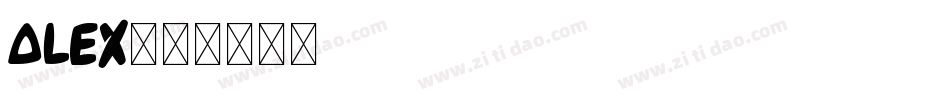 alex字体转换