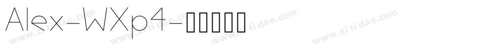 Alex-WXp4字体转换