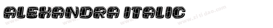 Alexandra-Italic字体转换