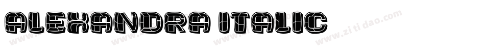 Alexandra-Italic字体转换
