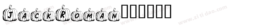 JackRoman字体转换