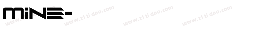 Mine字体转换
