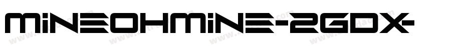 MineOhMine-2GDX字体转换
