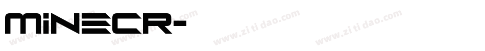 Minecr字体转换