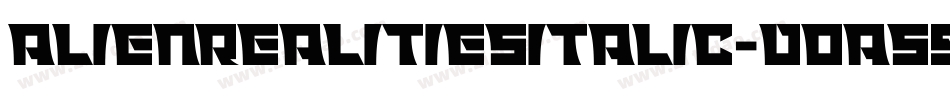 AlienRealitiesItalic-DOa59字体转换
