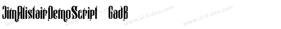 JimAlistairDemoScript-1GadB字体转换