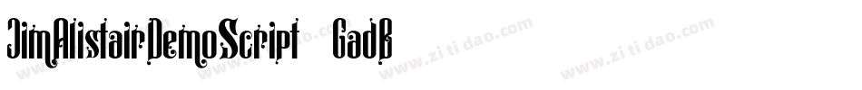 JimAlistairDemoScript-1GadB字体转换