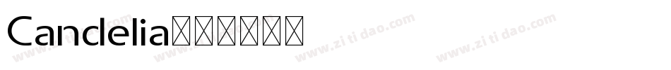 Candelia字体转换