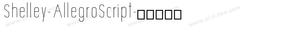 Shelley-AllegroScript字体转换