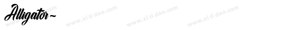Alligator字体转换