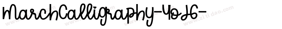 MarchCalligraphy-4oJ6字体转换