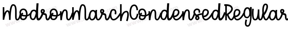 ModronMarchCondensedRegular-R61W字体转换