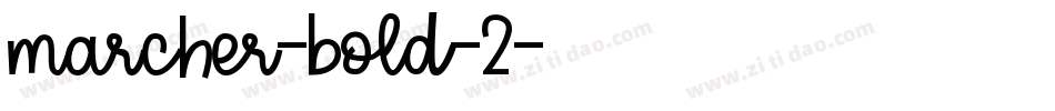 marcher-bold-2字体转换