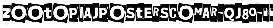 ZootopiaJposterscomar-qJ80字体转换