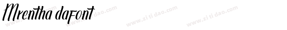 Mrentha(dafont)字体转换